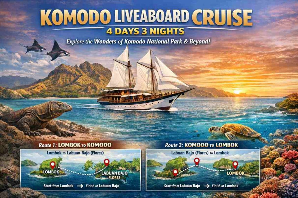 Komodo Cruise 4D3N | Lombok to Komodo & Komodo to Lombok Sailing Trip